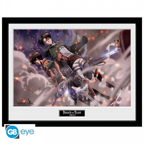 Attack On Titan Smoke Blast  30 x 40cm Framed Collector Print