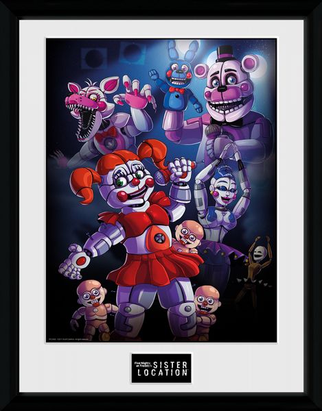 Five Nights at Freddy's Sister Loca 30 x 40cm Framed Collector Print