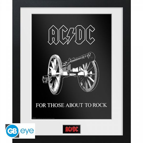 AC/DC For Those About to Rock 30 x 40cm Framed Collector Print