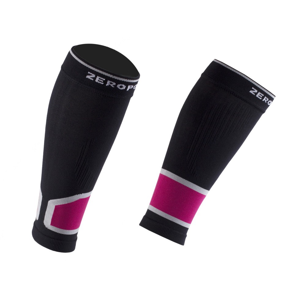 Intense 2.0 Compression Calf Sleeves - Dk Grey/Pink