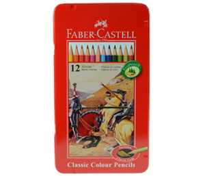 Faber Castell: Colour Pencils: Tin of 12