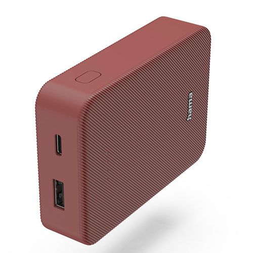 Hama Colour 10, 10000mAh Fast Charge Powerbank - Red