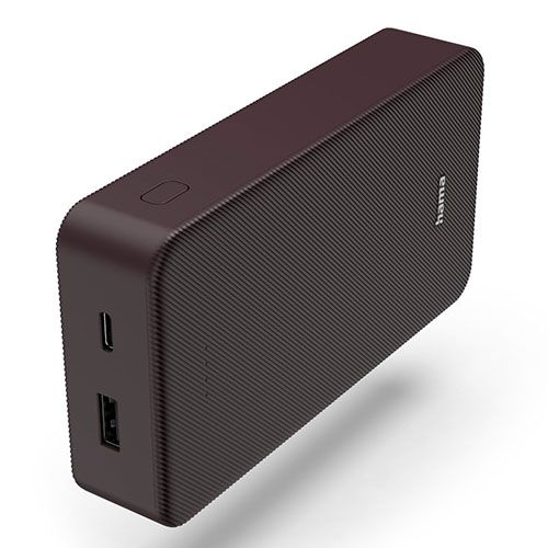 Hama Colour 20, 20000mAh Fast Charge Powerbank - Plum