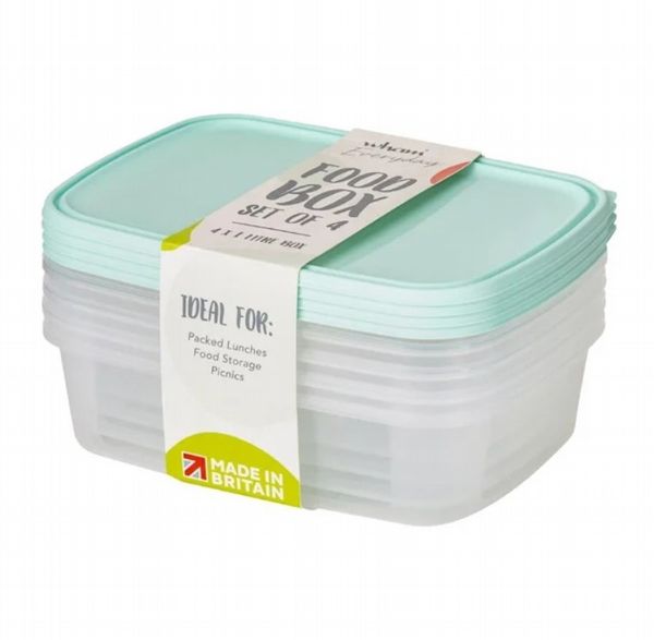 Wham Everyday Food Container 1Ltr (Pack of 4)