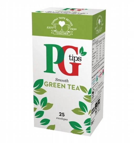 PG Tips Green Tea Envelopes (Pack 25)