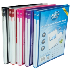 Pukka Presentation Display Book A4 20 Pockets Black - Each