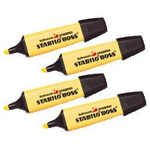 Stabilo Boss Yellow Highlighters Pack of 4