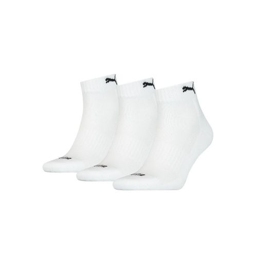 Puma Cushioned Quarter Sock - White/Black