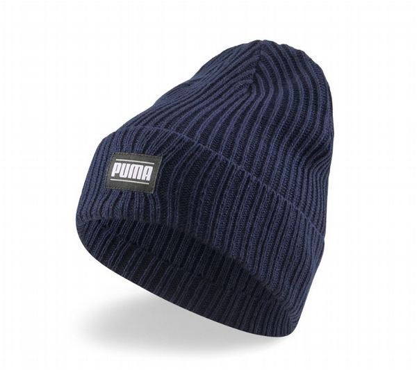 Puma Ribbed Classic Beanie (Navy)