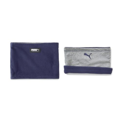 Puma Reversible Fleece Neck Warmer - Peacoat/Gray Heather