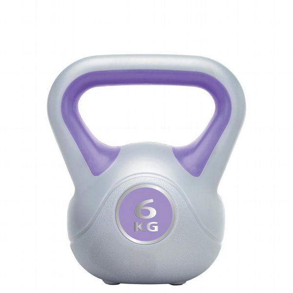 Urban Fitness Vinyl Kettlebell (6kg - Purple)