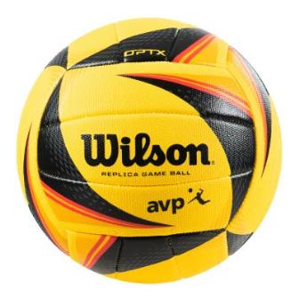 Wilson OPTX Replica AVP Volleyball - Yellow/Black - Size Official